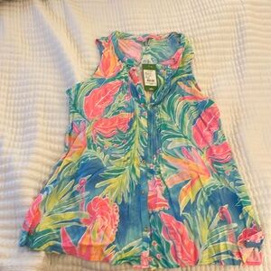 Lilly Pulitzer tag on never worn sleeveless Sarasota top